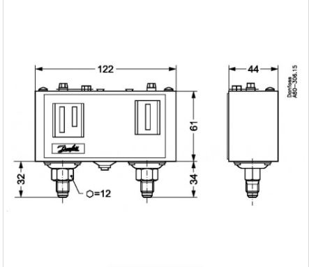 060-126466 DANFOSS REFRIGERATION Pressure switch
